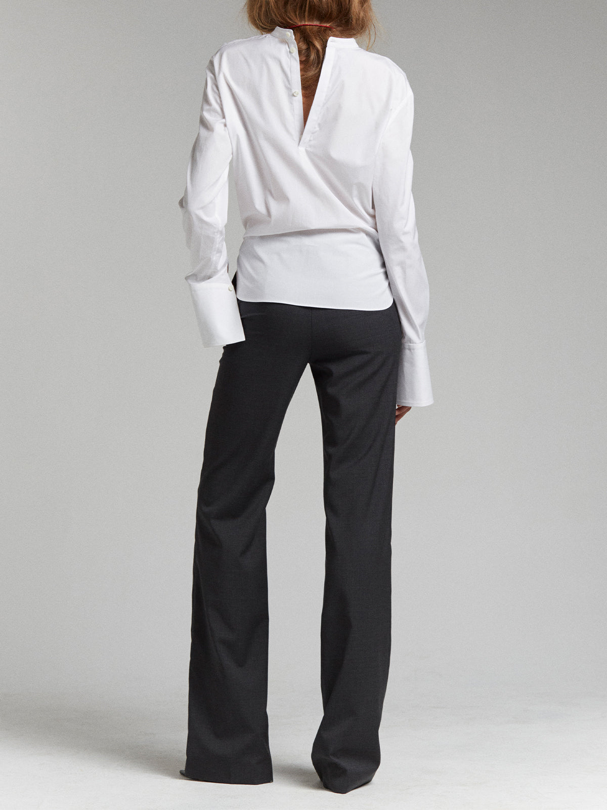 FLARED PANTS IN CHARCOAL