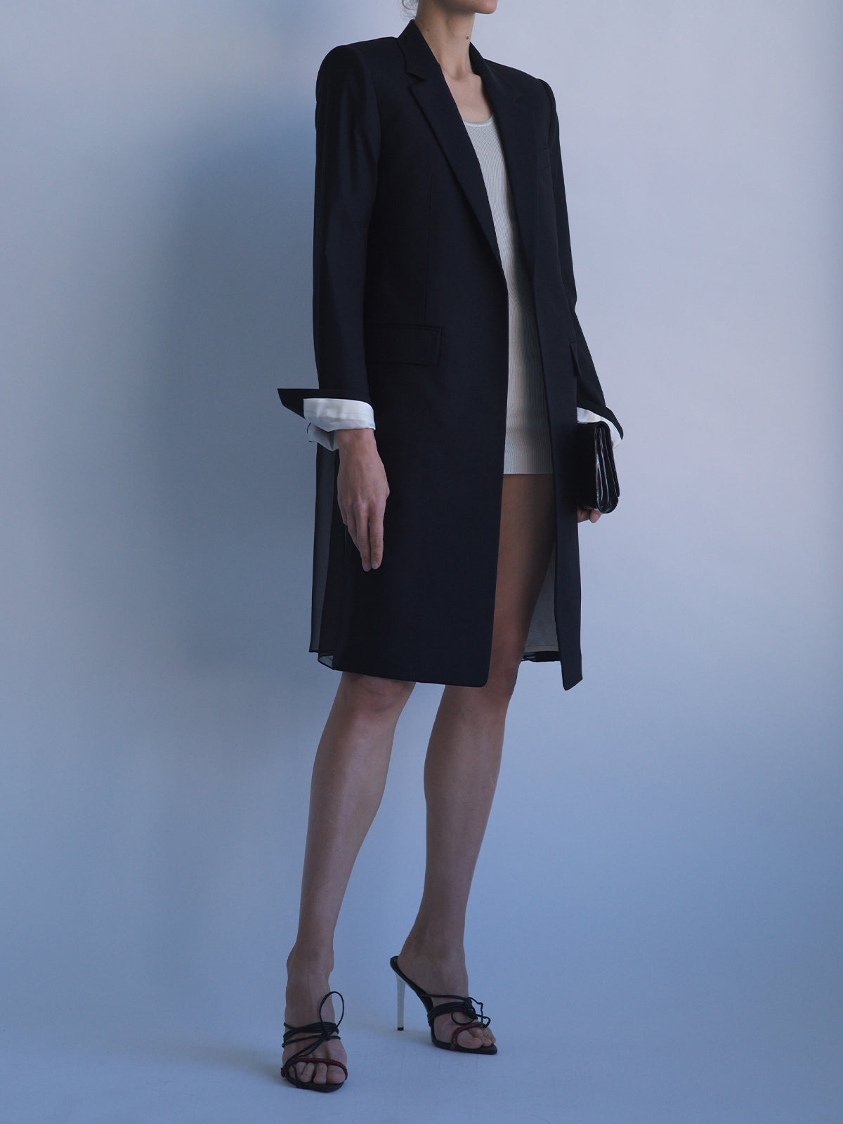 BOUDOIR COAT IN BLACK