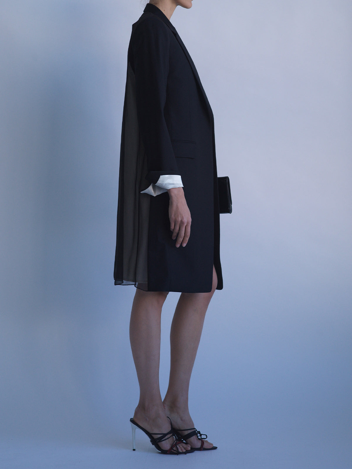 BOUDOIR COAT IN BLACK